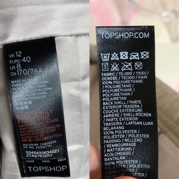 Topshop Quilted Eyelet Mini Skirt Vegan Hardware - Picture 7 of 8